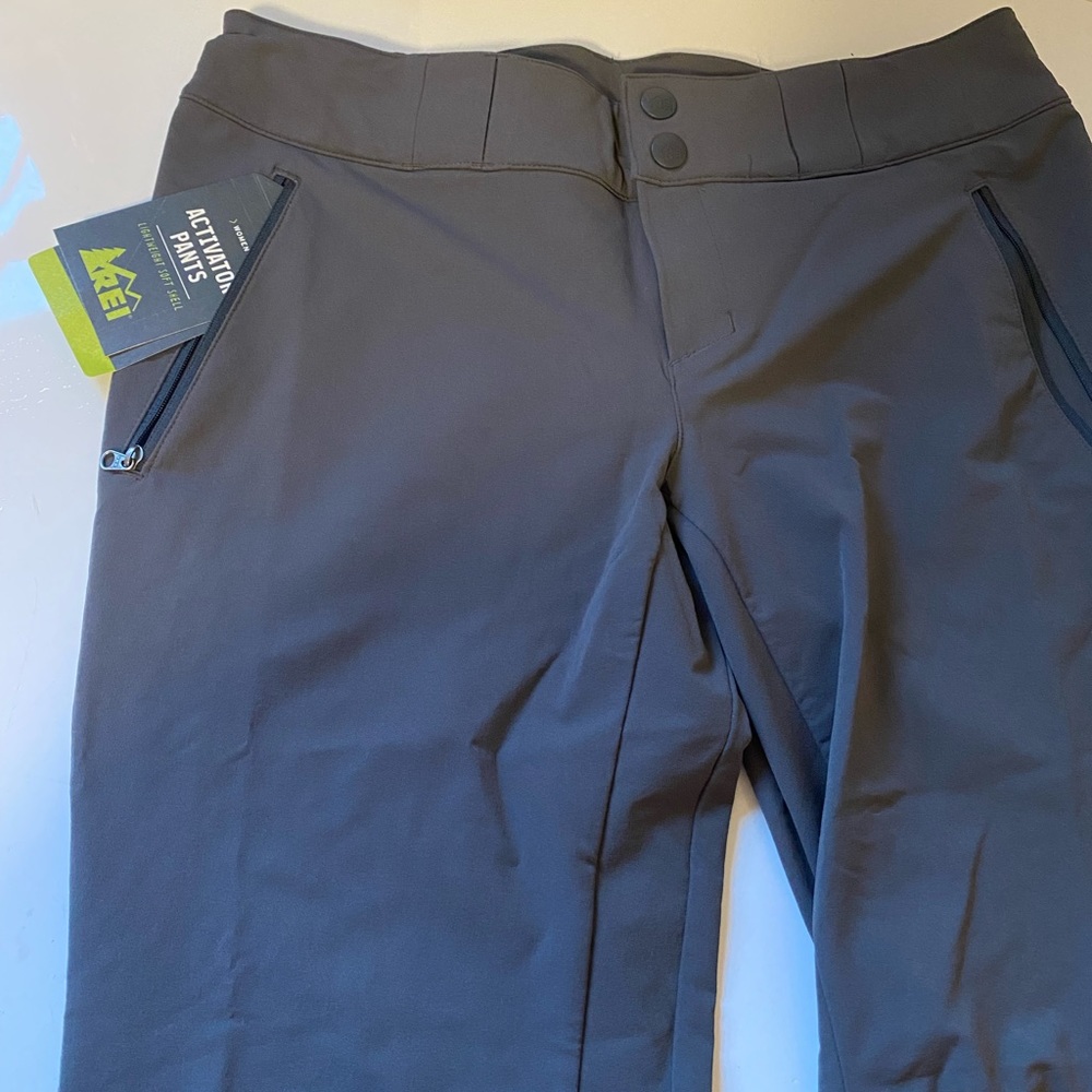 REI activator pants Lightweight soft shell grey size 6 petite
